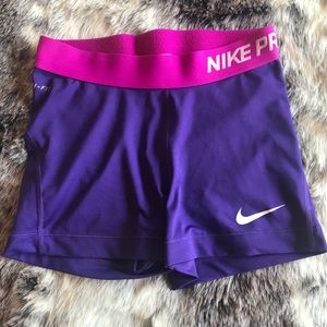 SOLD Nike Dri-Fit Purple Spandex Shorts